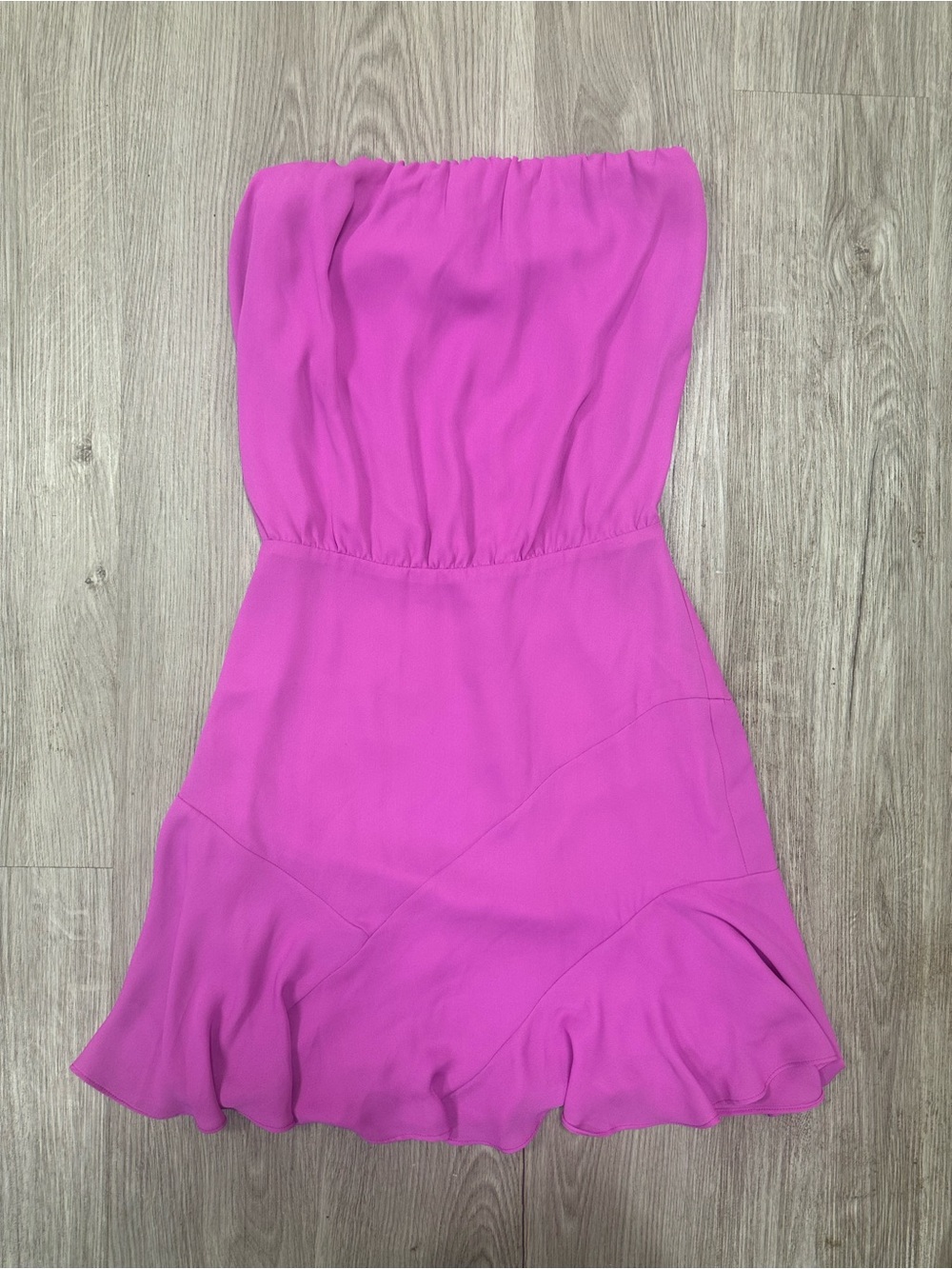 Krisa Pink Strapless Mini Dress XS